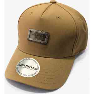 Premium Khaki Milano Plate Baseball Cap – Adjustable Casual Cap