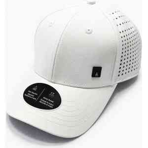 Premium White Perforated Side Baseball Cap – Breathable Adjustable Casual Cap