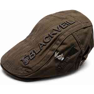 Premium Blackveil Jessie Flat Cap – Embroidered Ivy Gatsby Cap for Men