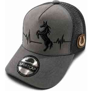 Premium Horse Heartbeat Trucker Cap – Adjustable Mesh Sports Cap