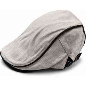 Premium Linen Jessie Flat Cap – Classic Gatsby Newsboy Ivy Cap for Men