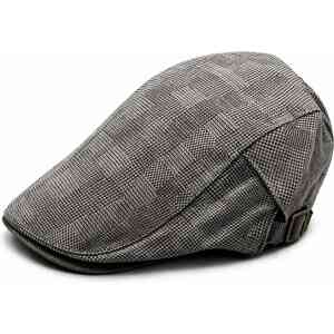 Premium Classic Check Jessie Flat Cap – Gatsby Newsboy Ivy Cap for Men