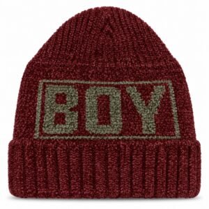 Kids Knitted “BOY” Winter Beanie Cap – Warm Soft Woolen Hat
