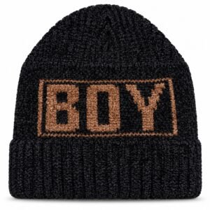 Kids Knitted “BOY” Winter Beanie Cap – Warm Soft Woolen Hat