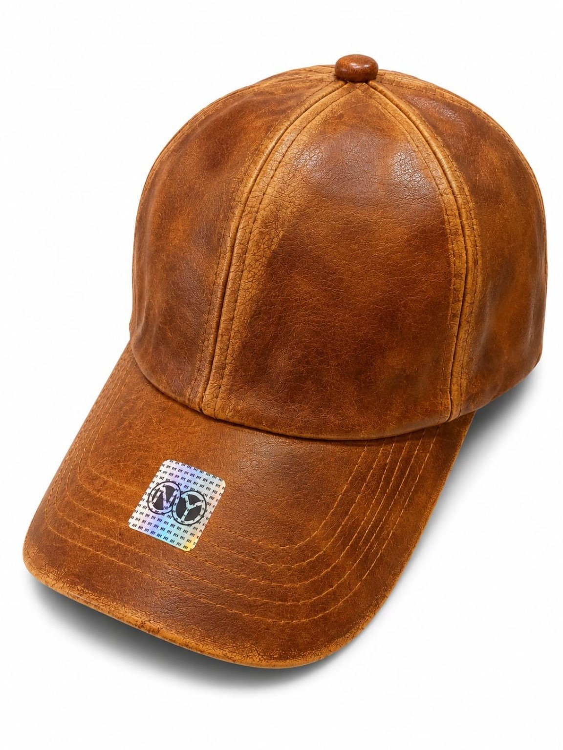 Premium Leather Baseball Cap – Stylish Casual Cap - Image 2