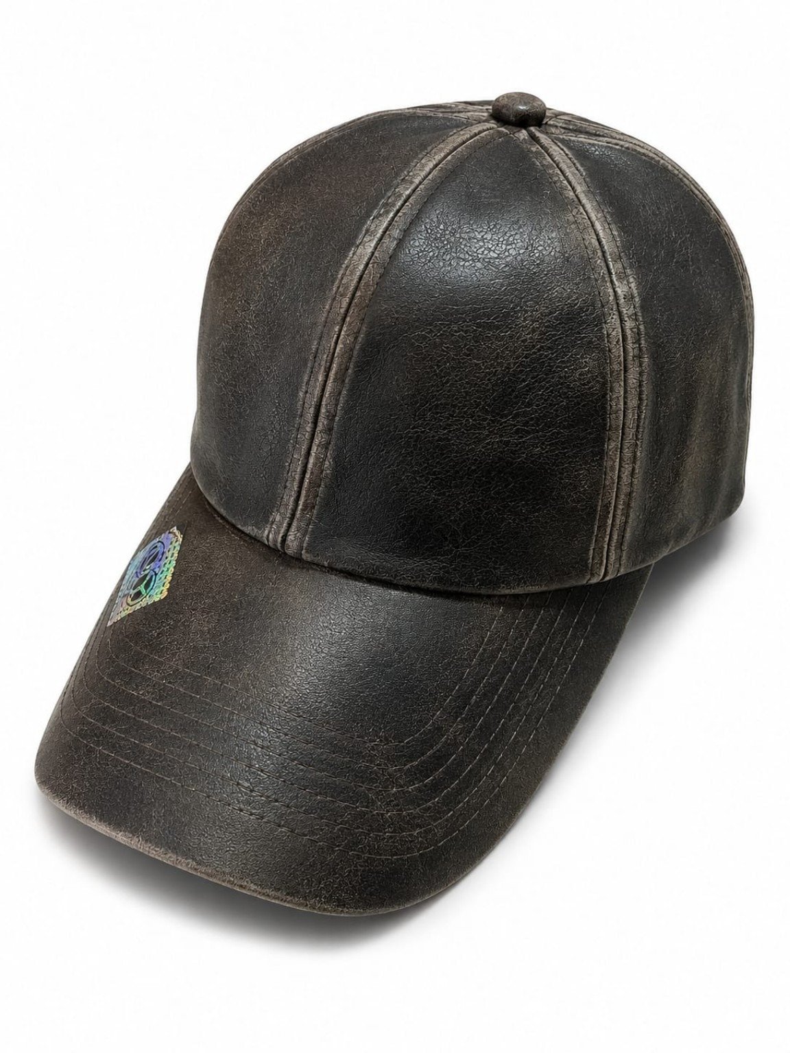 Premium Leather Baseball Cap – Stylish Casual Cap - Image 3