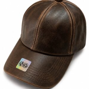 Premium Leather Baseball Cap – Stylish Casual Cap