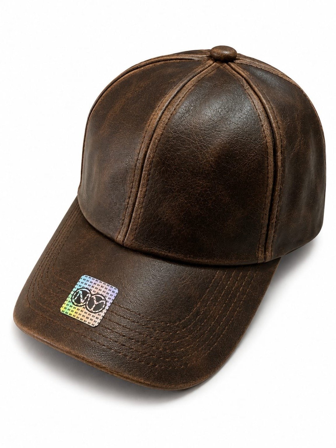 Premium Leather Baseball Cap – Stylish Casual Cap - Image 4