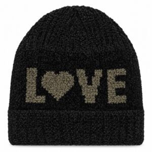 Kids Knitted “LOVE” Winter Beanie Cap – Warm Soft Woolen Hat